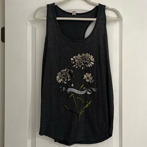 Circa survive band tank top, Dark Grey, Large, Flowers